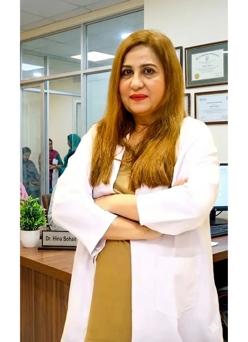 Dr Hina Sohail dermatologist in Karachi at Skin Studio