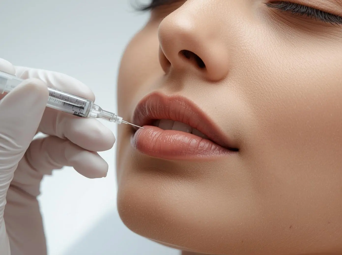 Botox treatment in Karachi showing close-up forehead injection procedure